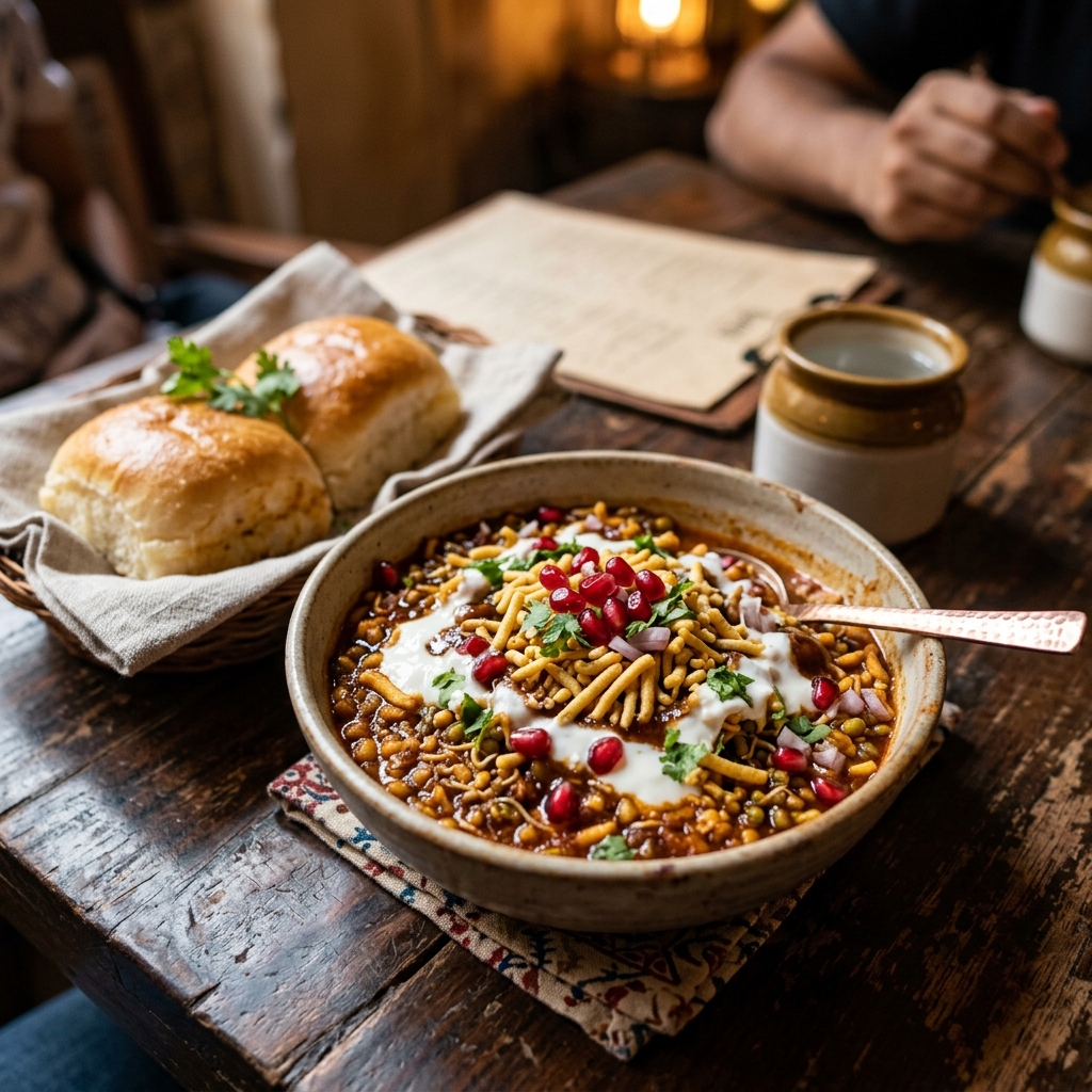 Royal Dahi Misal Pav
